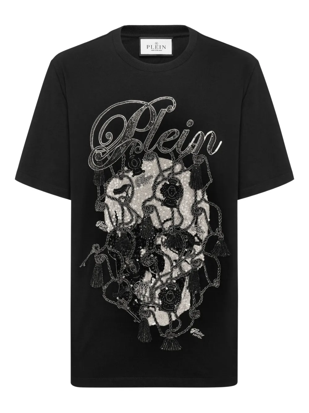 Philipp Plein crystal-embellished T-shirt | Black | Image 1