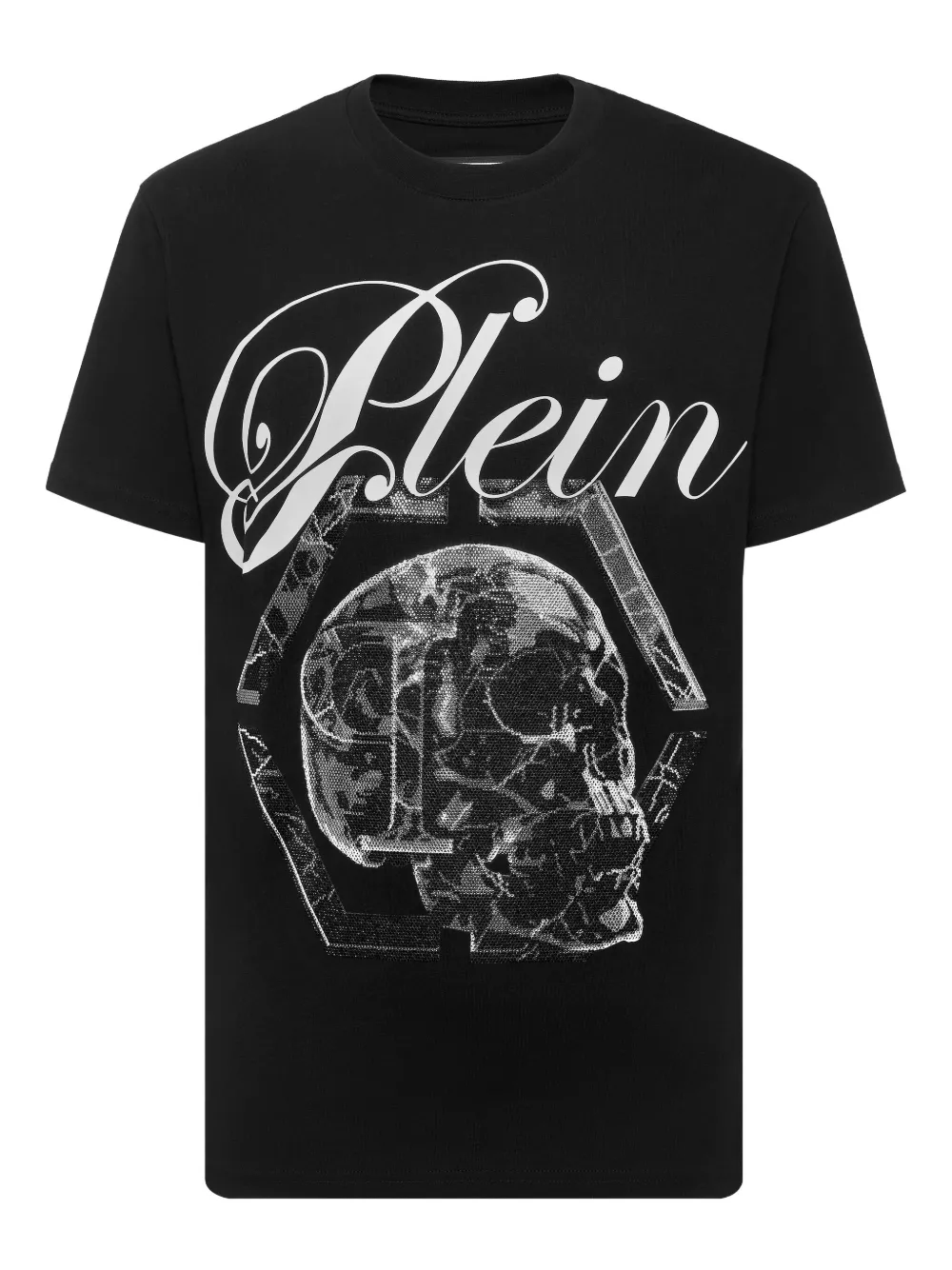 Philipp Plein Marble Skull Tシャツ - ブラック Philipp Plein Marble Skull Tシャツ - ブラック