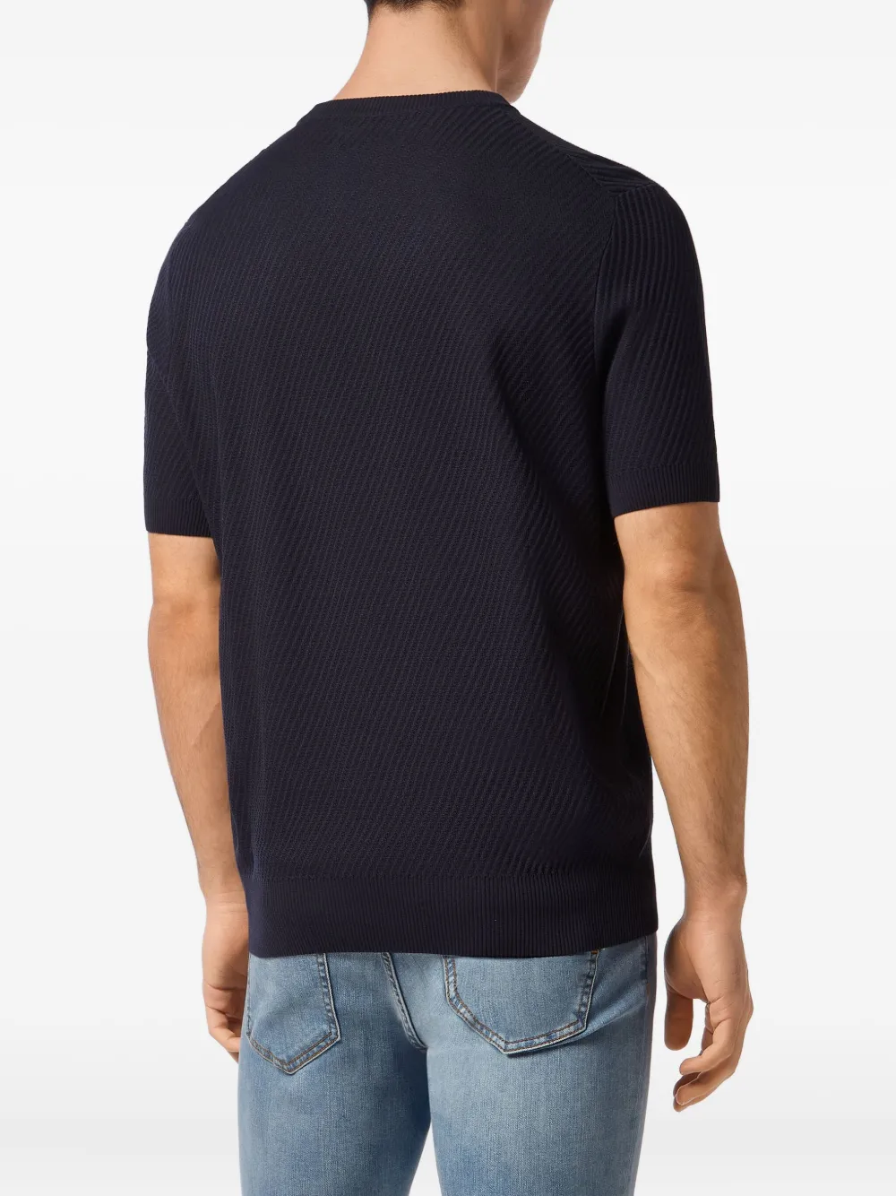 Philipp Plein T-shirt met logopatch Blauw