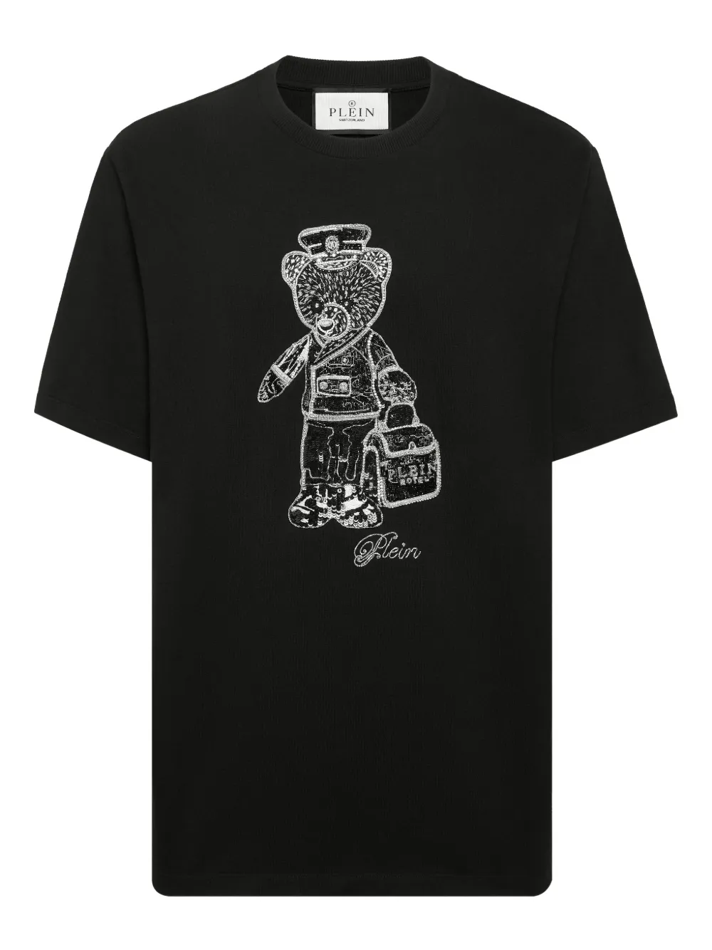 Philipp Plein playera con motivo Bear | negro | Image 1