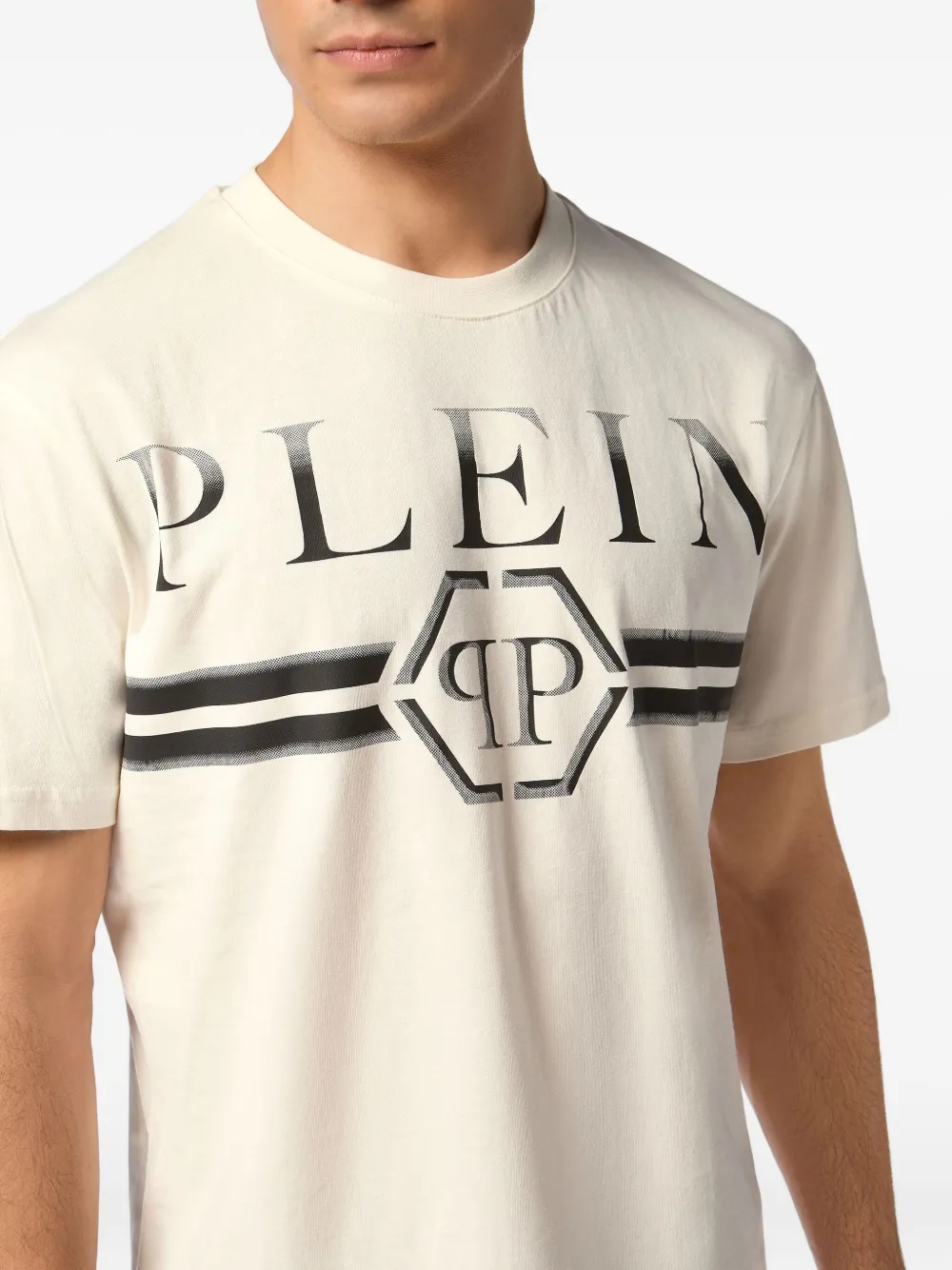 Philipp Plein T-shirt met logoprint Wit