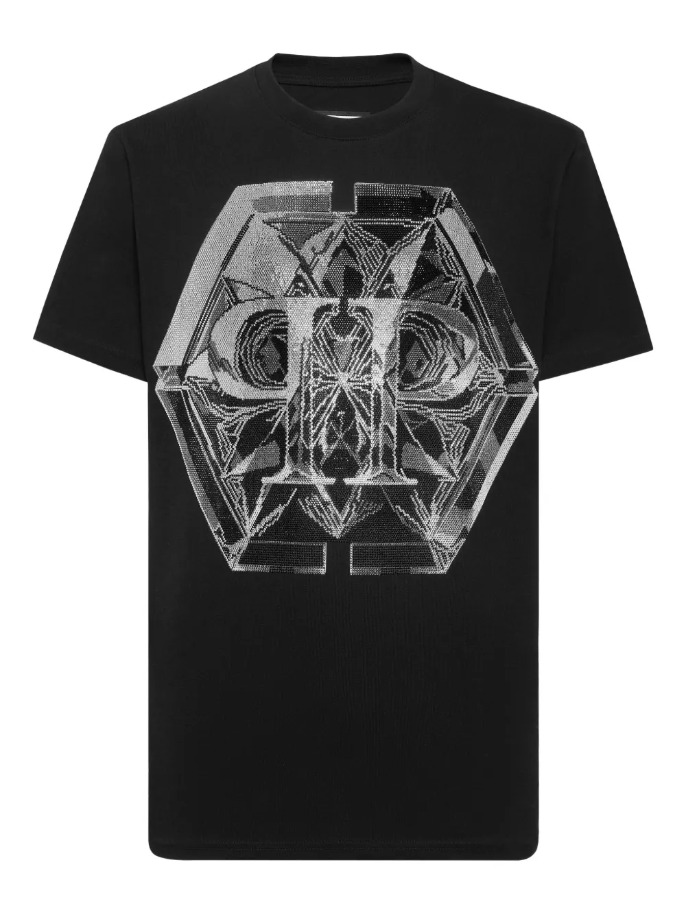 Philipp Plein playera con estampado Hexagon PP | negro | Image 1