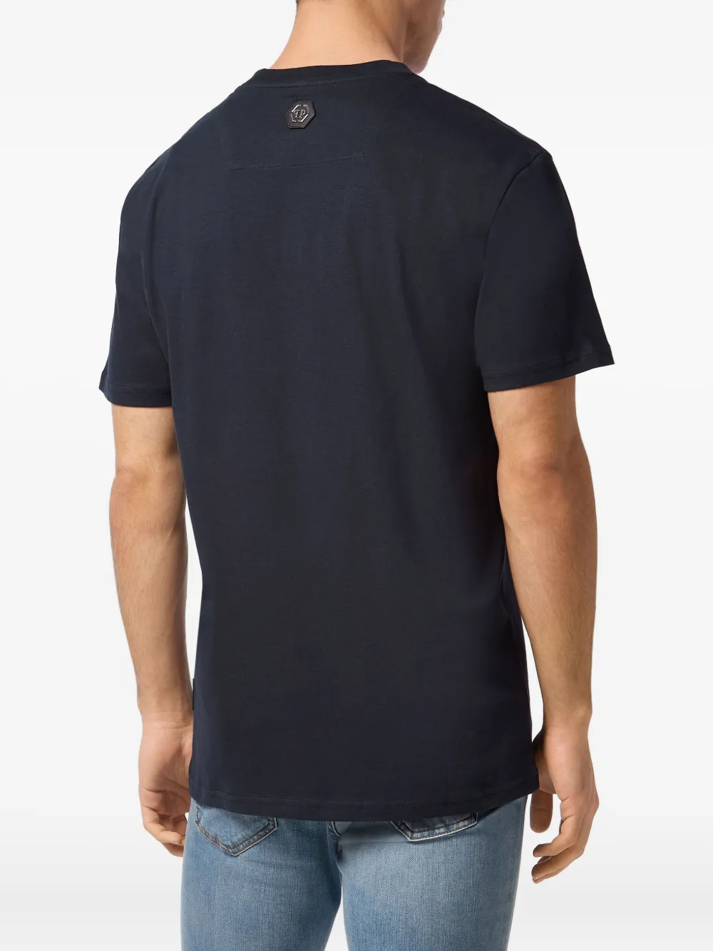 Philipp Plein Stripes T-shirt In Black
