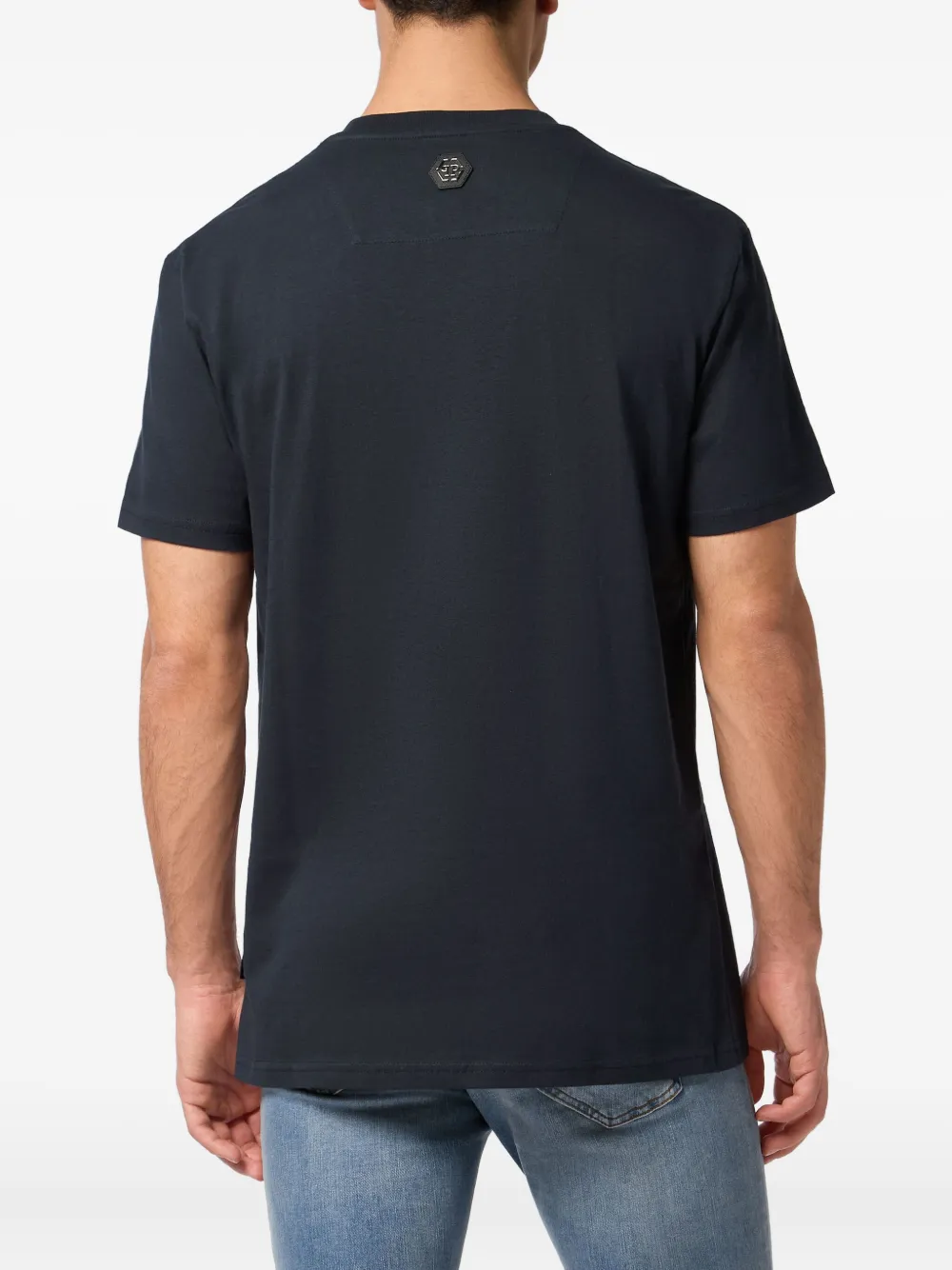 Philipp Plein T-shirt met doodskopprint Blauw