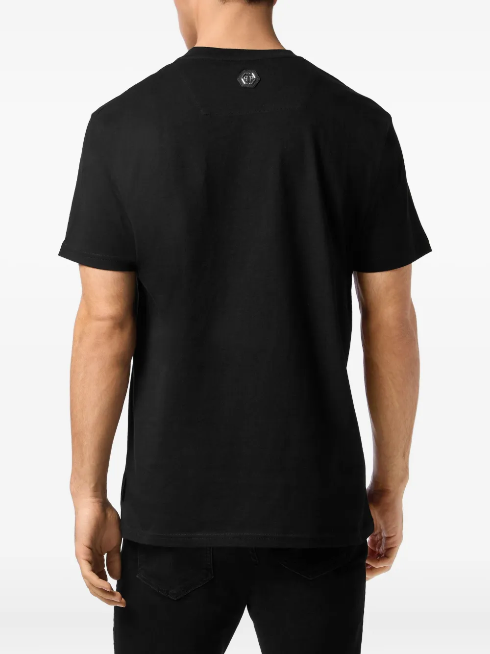 Philipp Plein T-shirt met doodskopprint Zwart