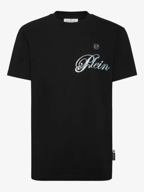 Philipp Plein T-shirt in cotone con stampa Skull