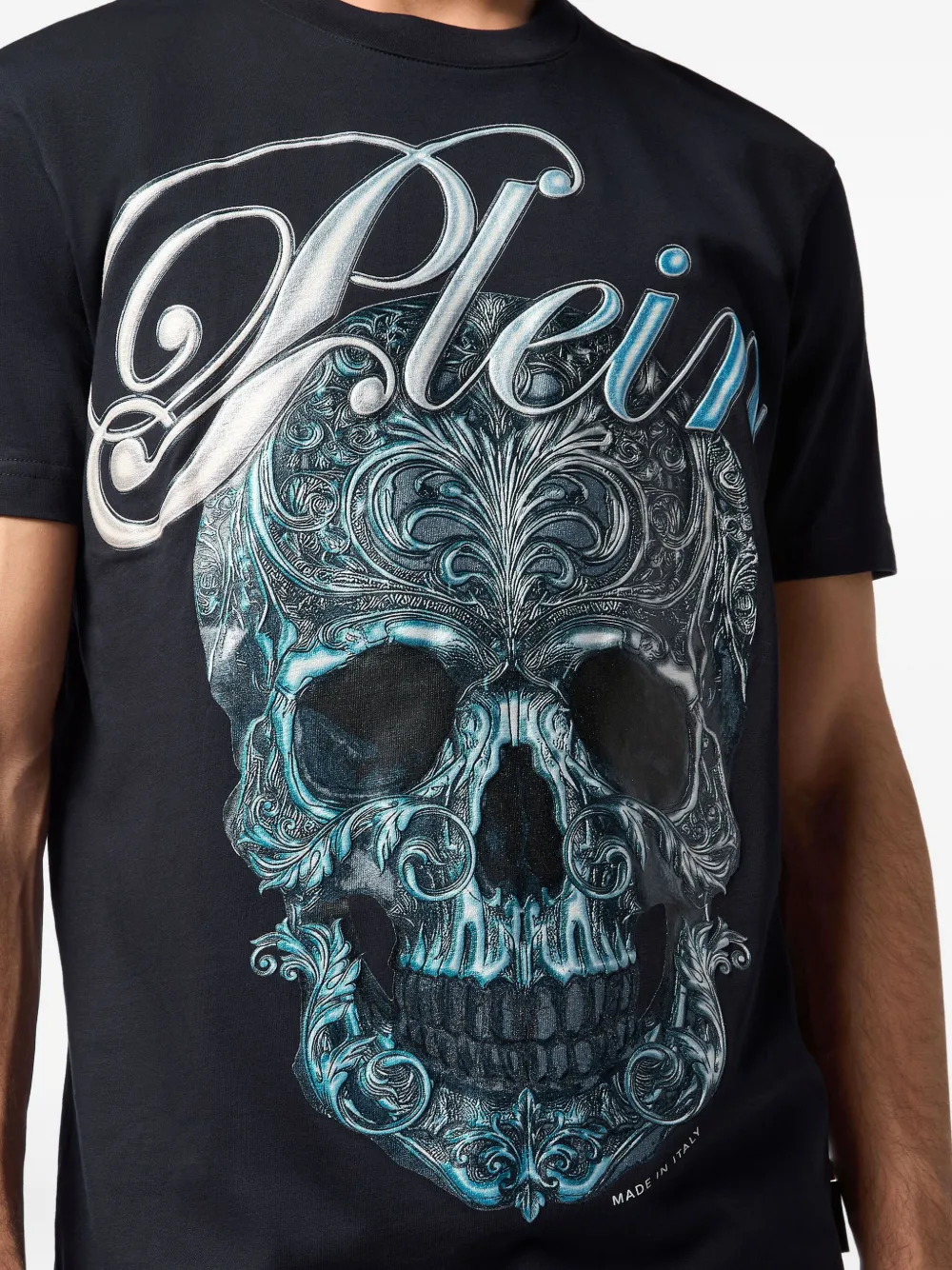 Philipp Plein T-shirt met doodskopprint Zwart