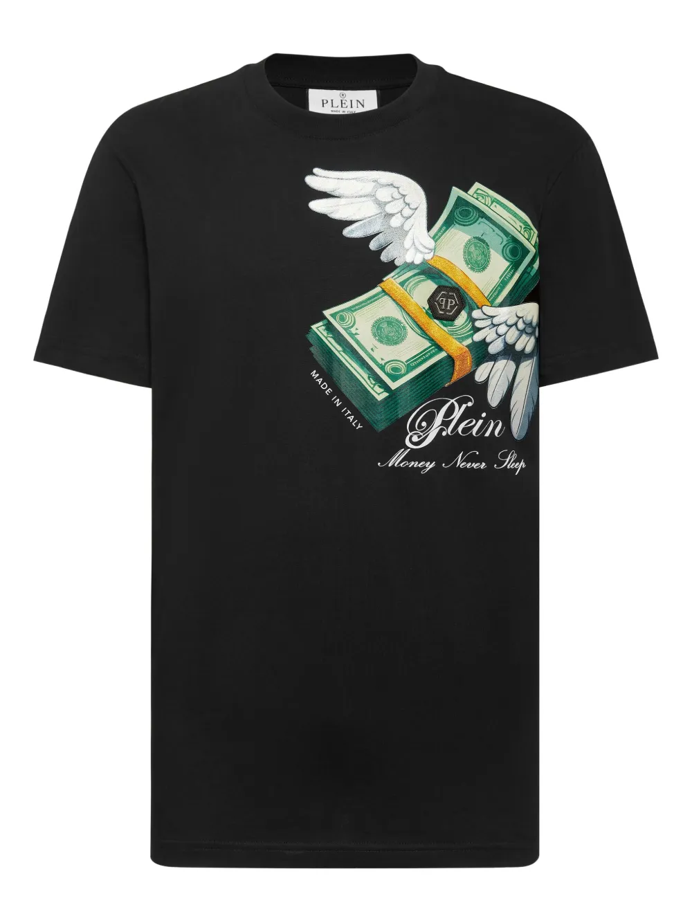 Philipp Plein money-print T-shirt | Black | Image 1