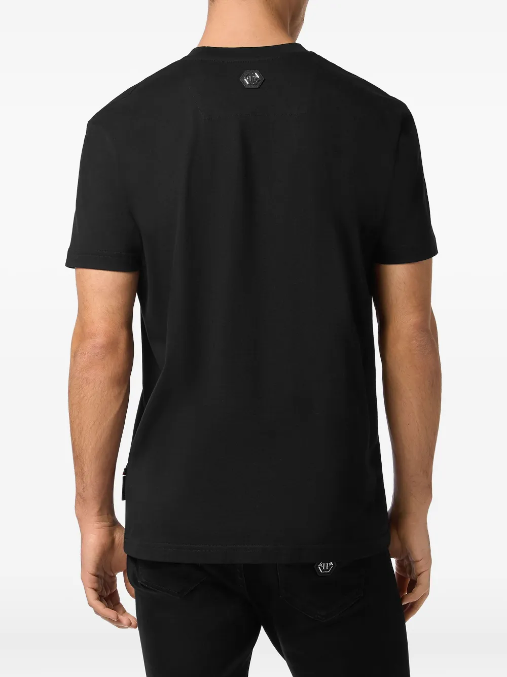 Philipp Plein T-shirt verfraaid met stras Zwart