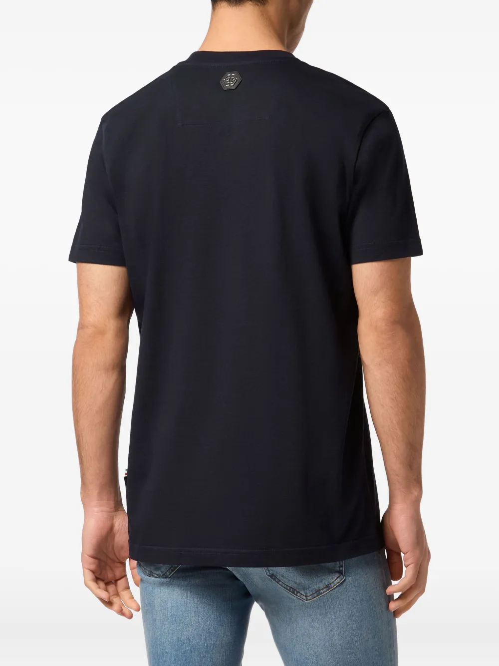 Philipp Plein T-shirt met teddybeer-borduurwerk Blauw