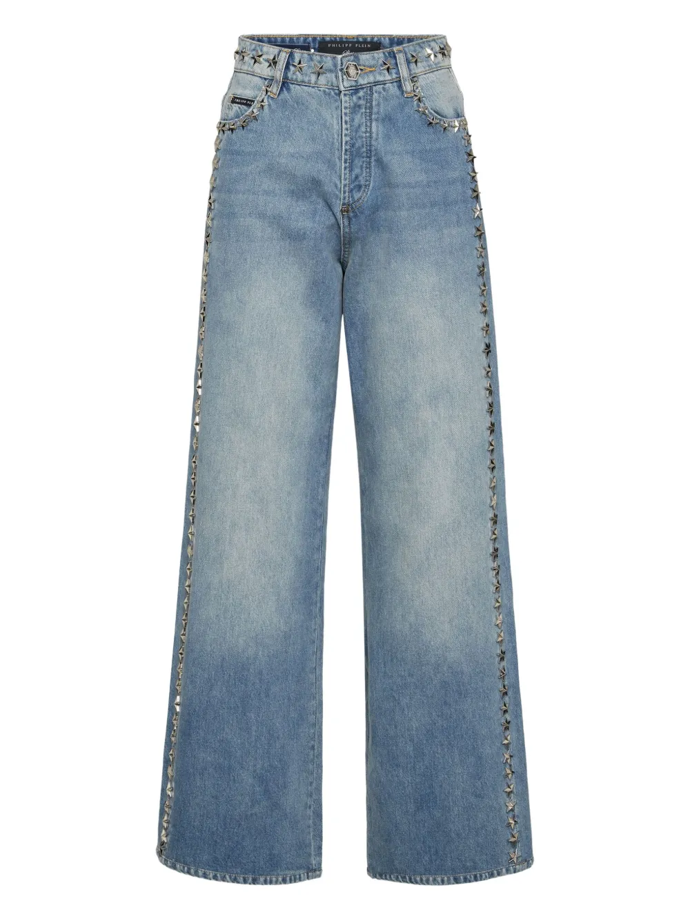 Philipp Plein Jeans con borchie - Blu