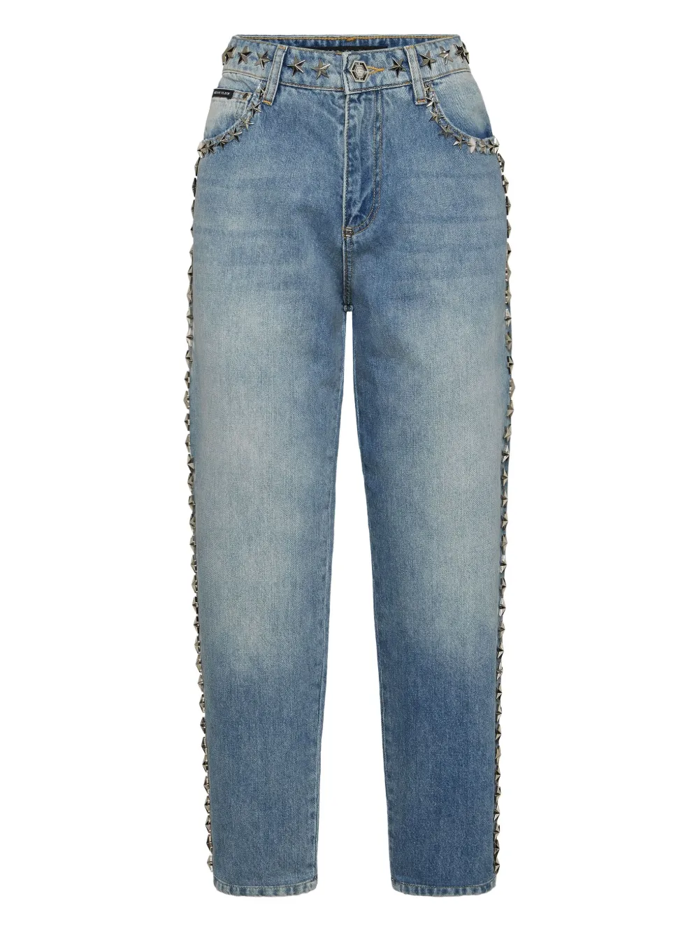 Philipp Plein Jeans con borchie - Blu