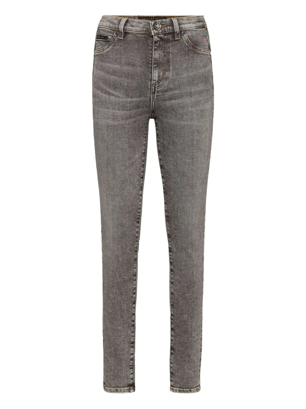 Philipp Plein Jeans con design a cinque tasche - Grigio