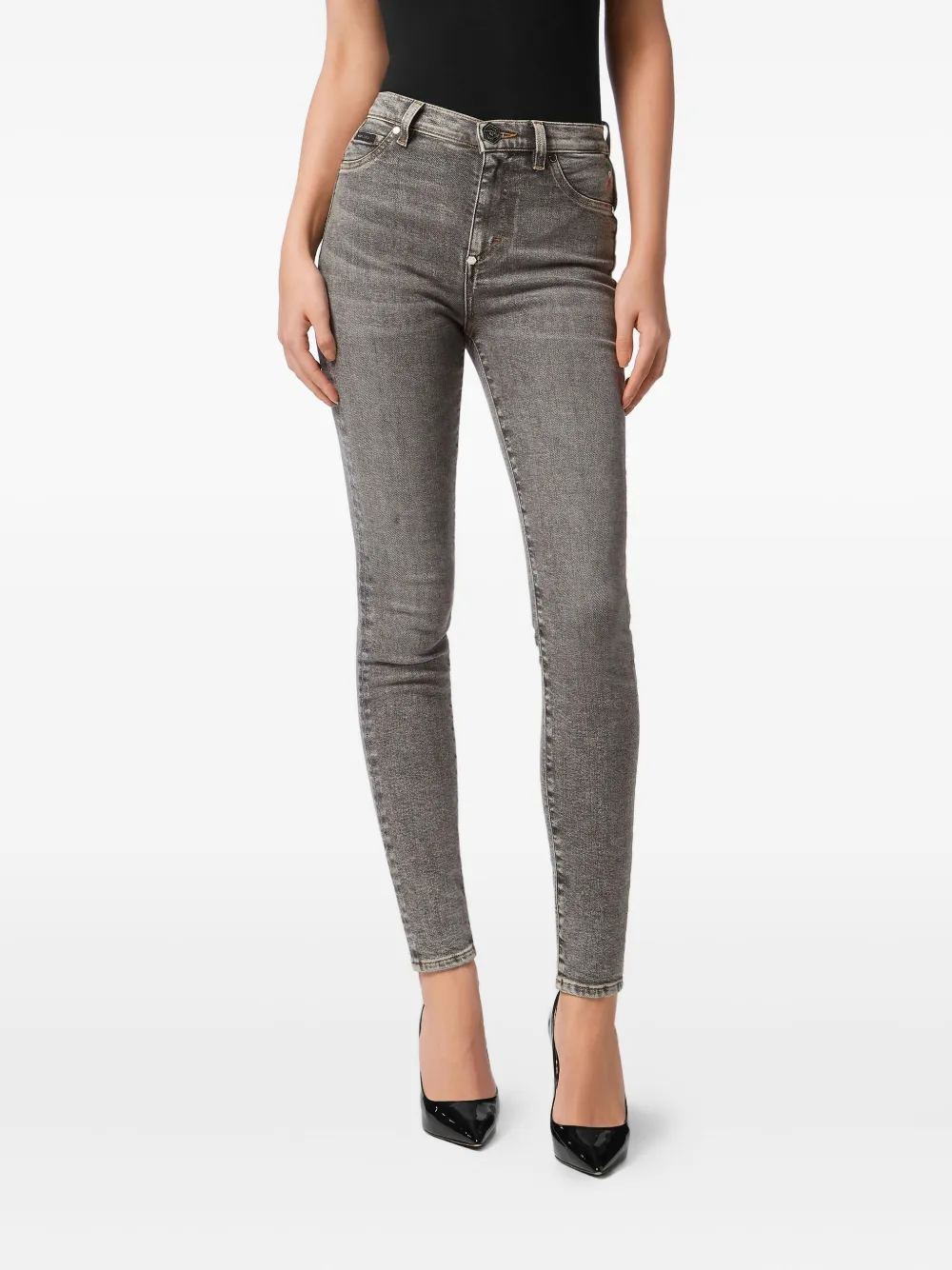 Philipp Plein Jeans met vijf zakken Grijs