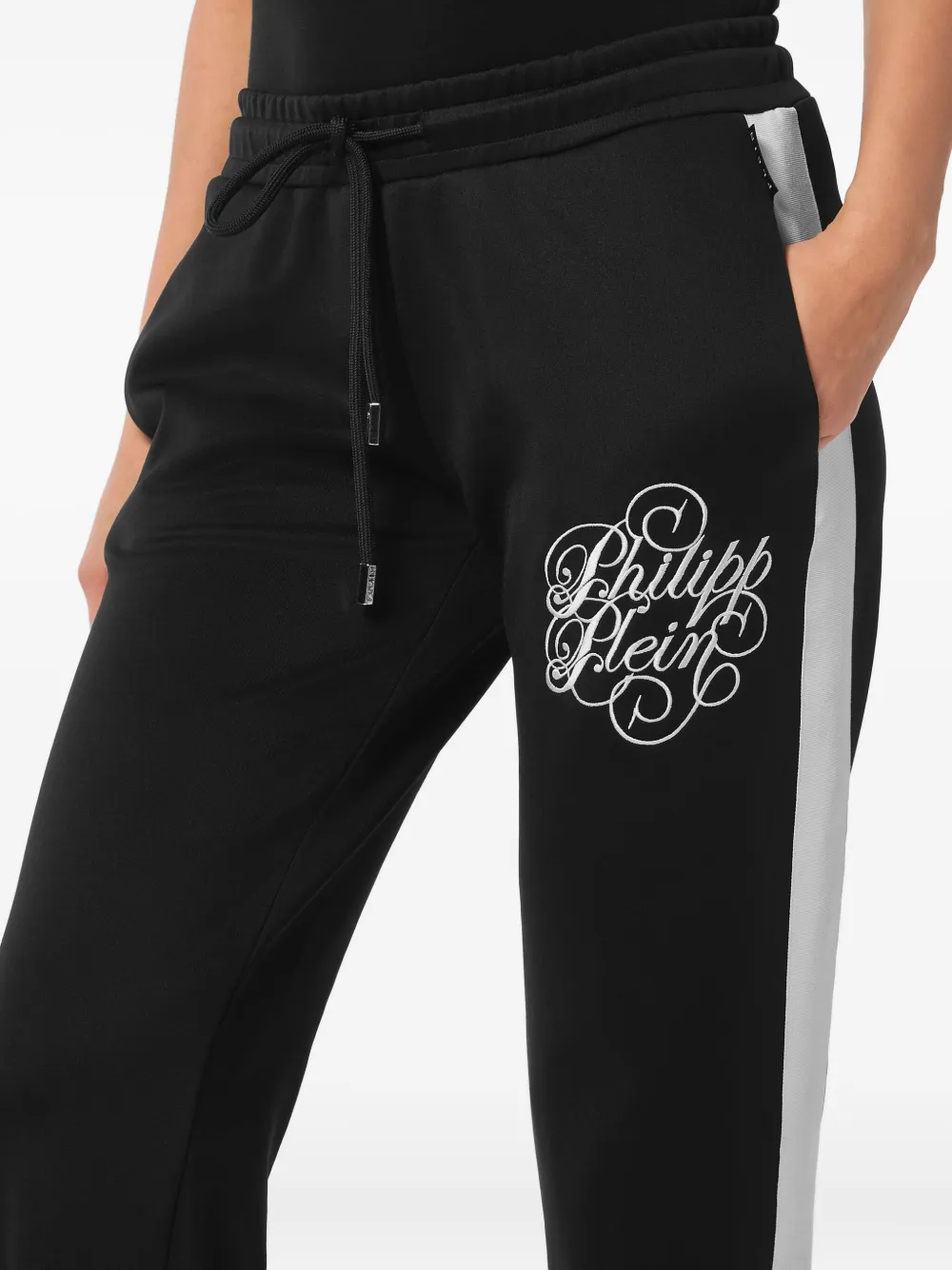 Philipp Plein Geruite broek Zwart
