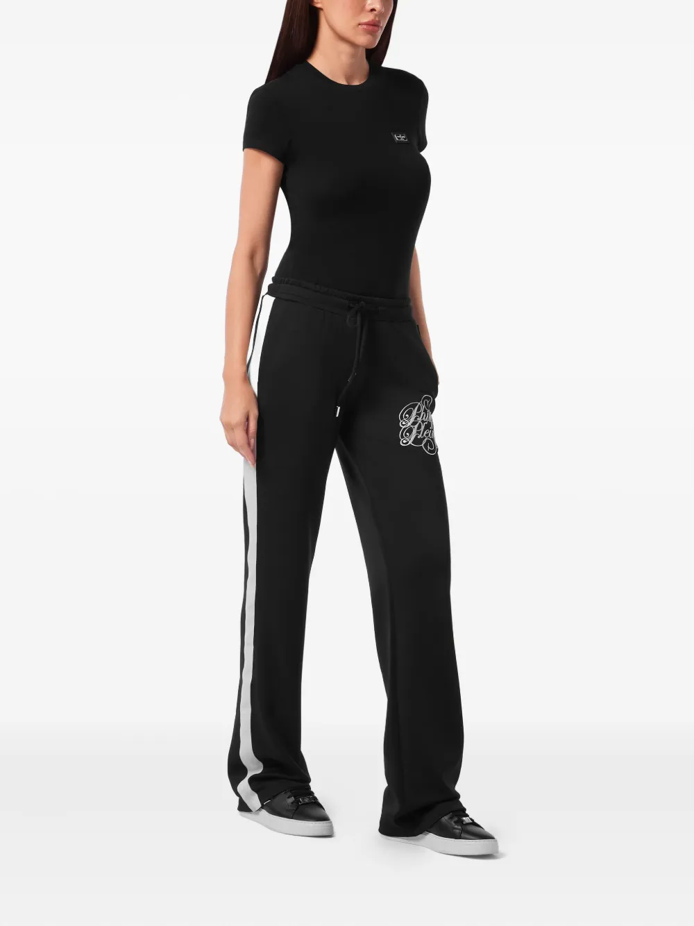 Philipp Plein drawstring-waistband trousers - Zwart