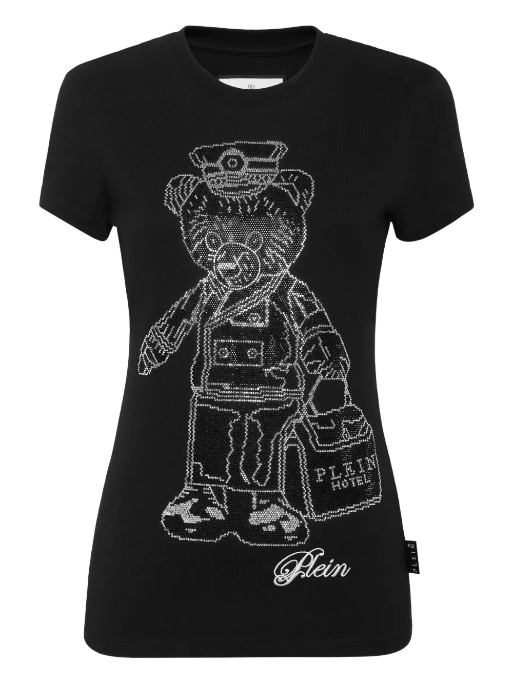 Philipp Plein T-Shirt mit Kristallen - Schwarz