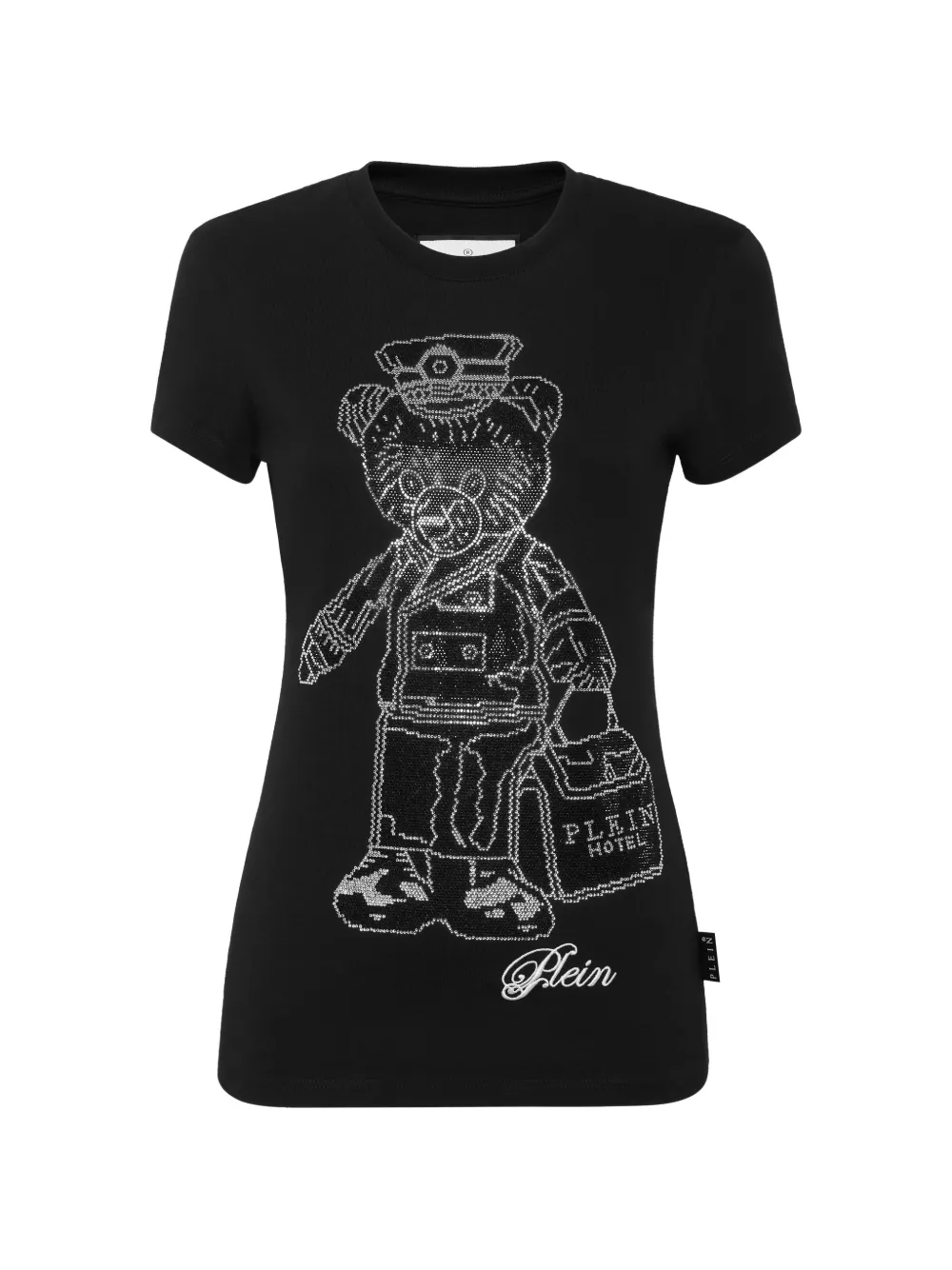 Philipp Plein T-shirt con decorazione di cristalli - Nero