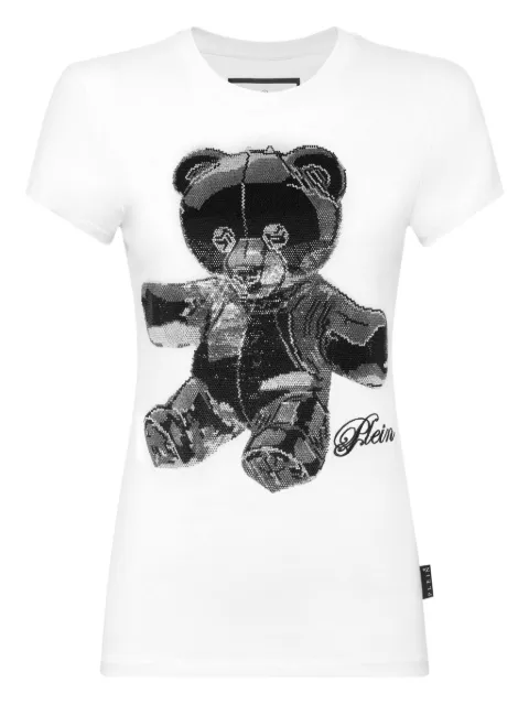 Philipp Plein crystal-embellished teddy T-shirt