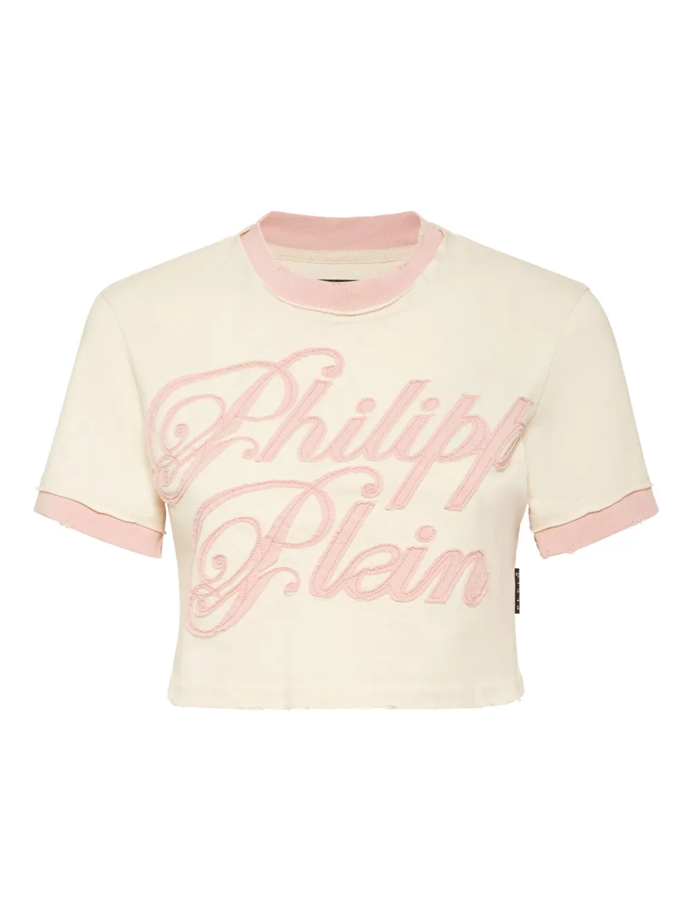 Philipp Plein Oberteil mit Logo-Stickerei - Nude