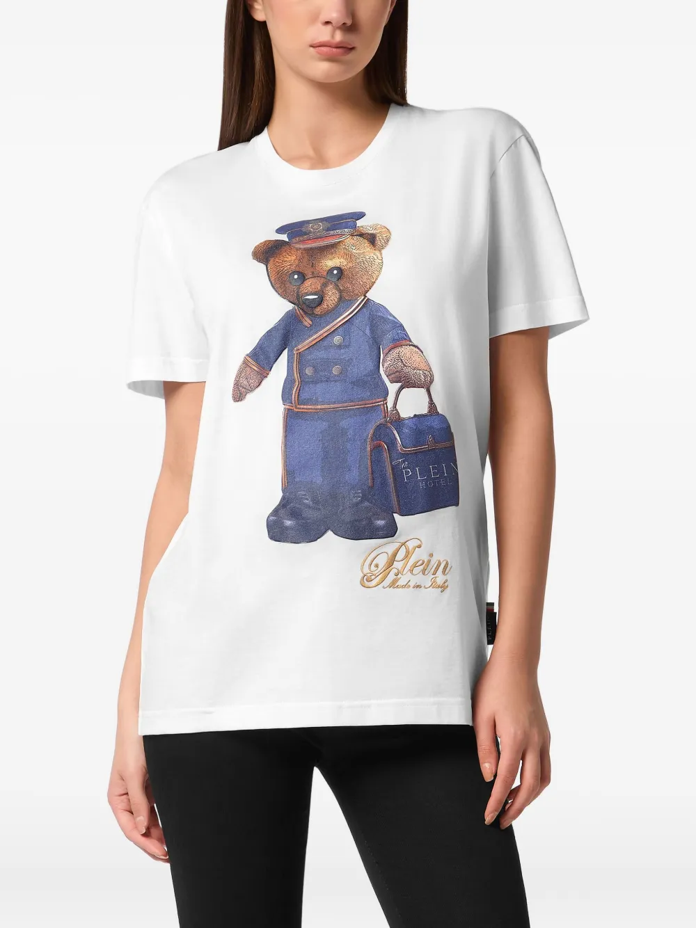 Philipp Plein teddy bear-print T-shirt Wit