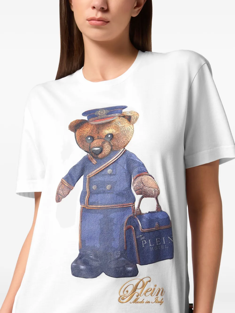 Philipp Plein teddy bear-print T-shirt Wit
