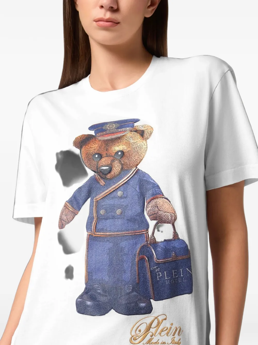 Philipp Plein T-shirt met teddybeerprint Wit