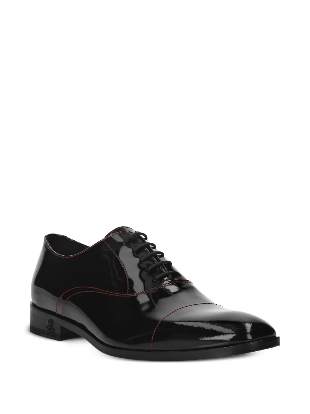 Philipp Plein patent leather derby shoes Black