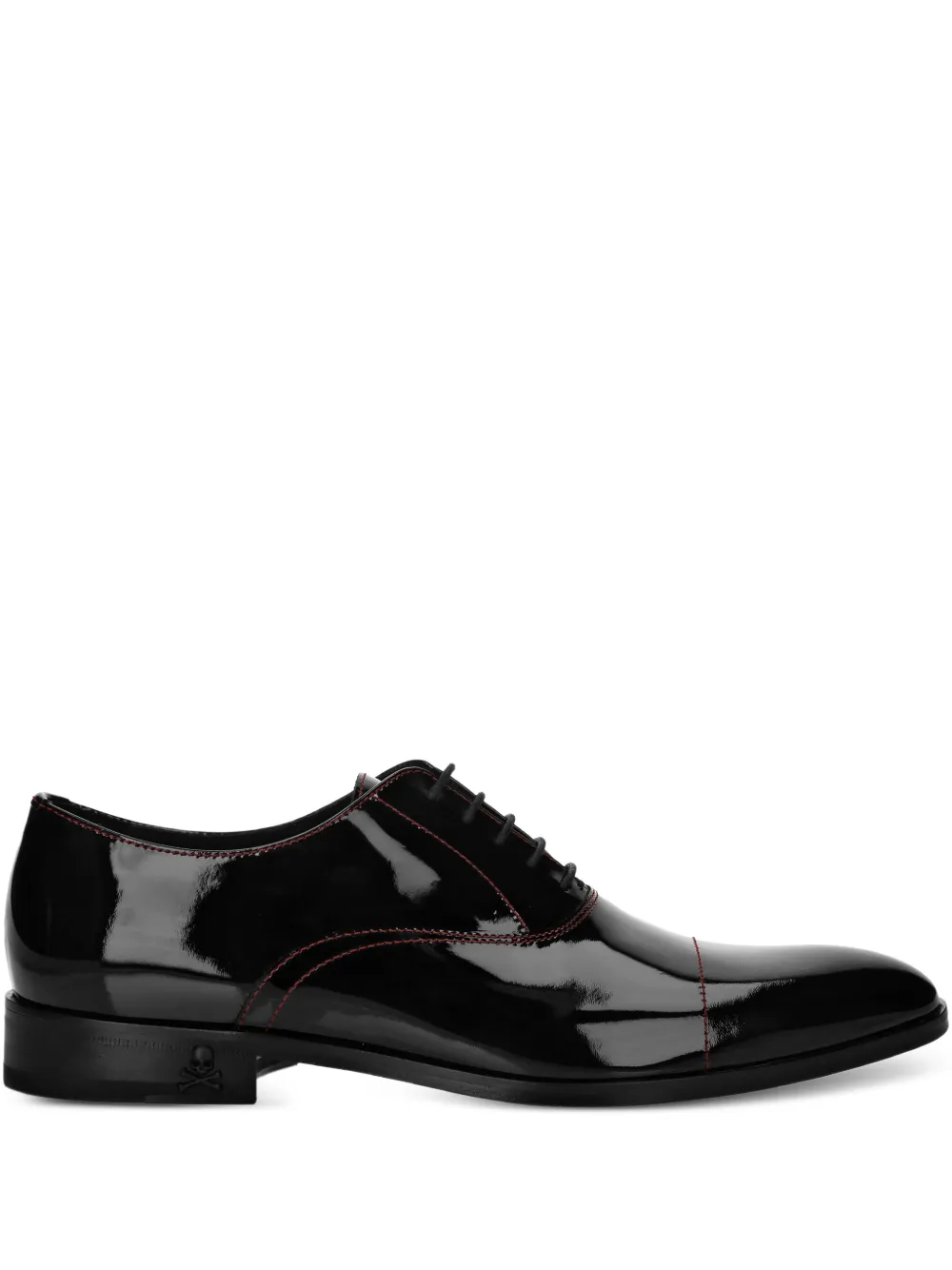 Philipp Plein patent leather derby shoes Black