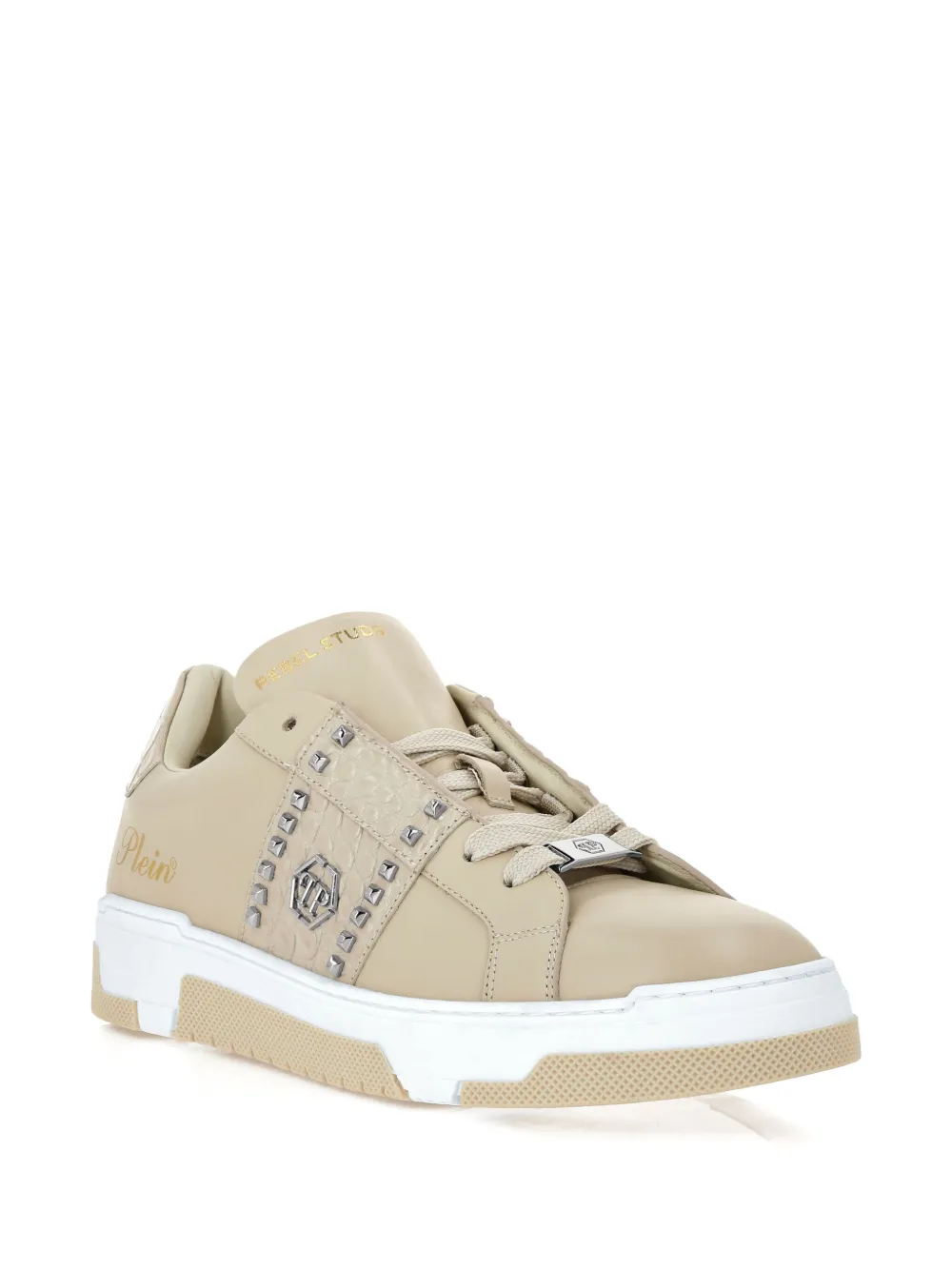 Philipp Plein Stud-embellished Low Sneakers
