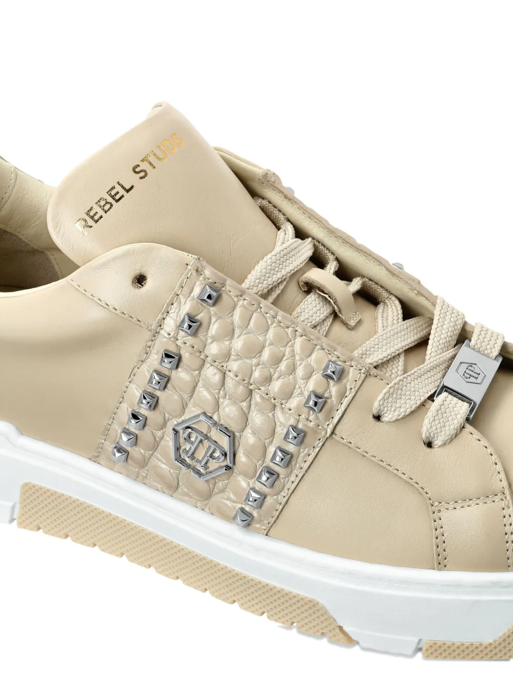 Philipp Plein Stud-embellished Low Sneakers