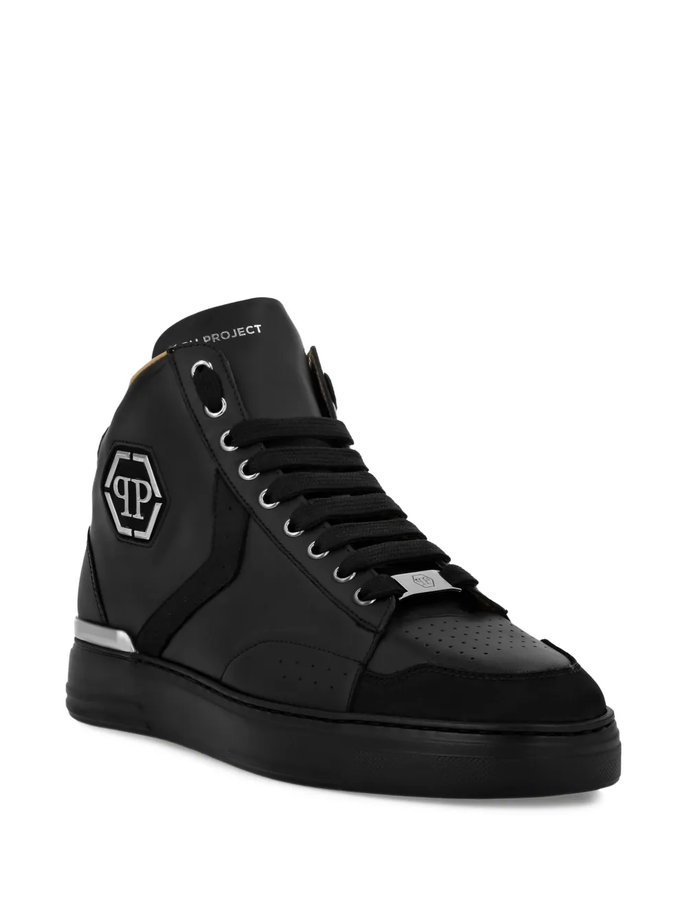 Philipp Plein Logo-patch Sneakers In Black