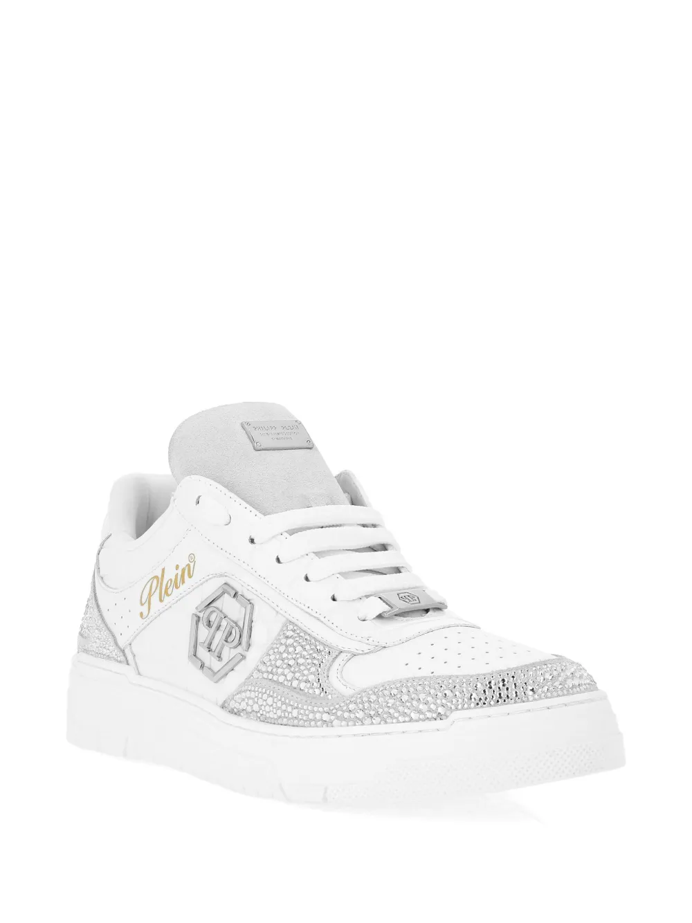 Philipp Plein Crystal-embellished Low-top Sneakers