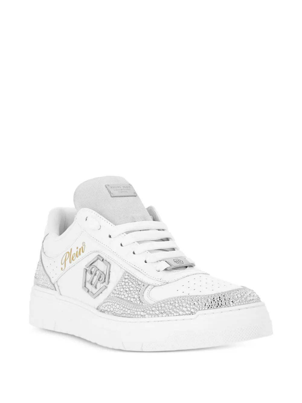 Philipp Plein crystal-embellished low-top sneakers White
