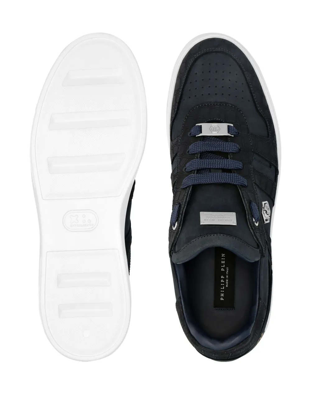 Philipp Plein lace-up low-top sneakers Blue