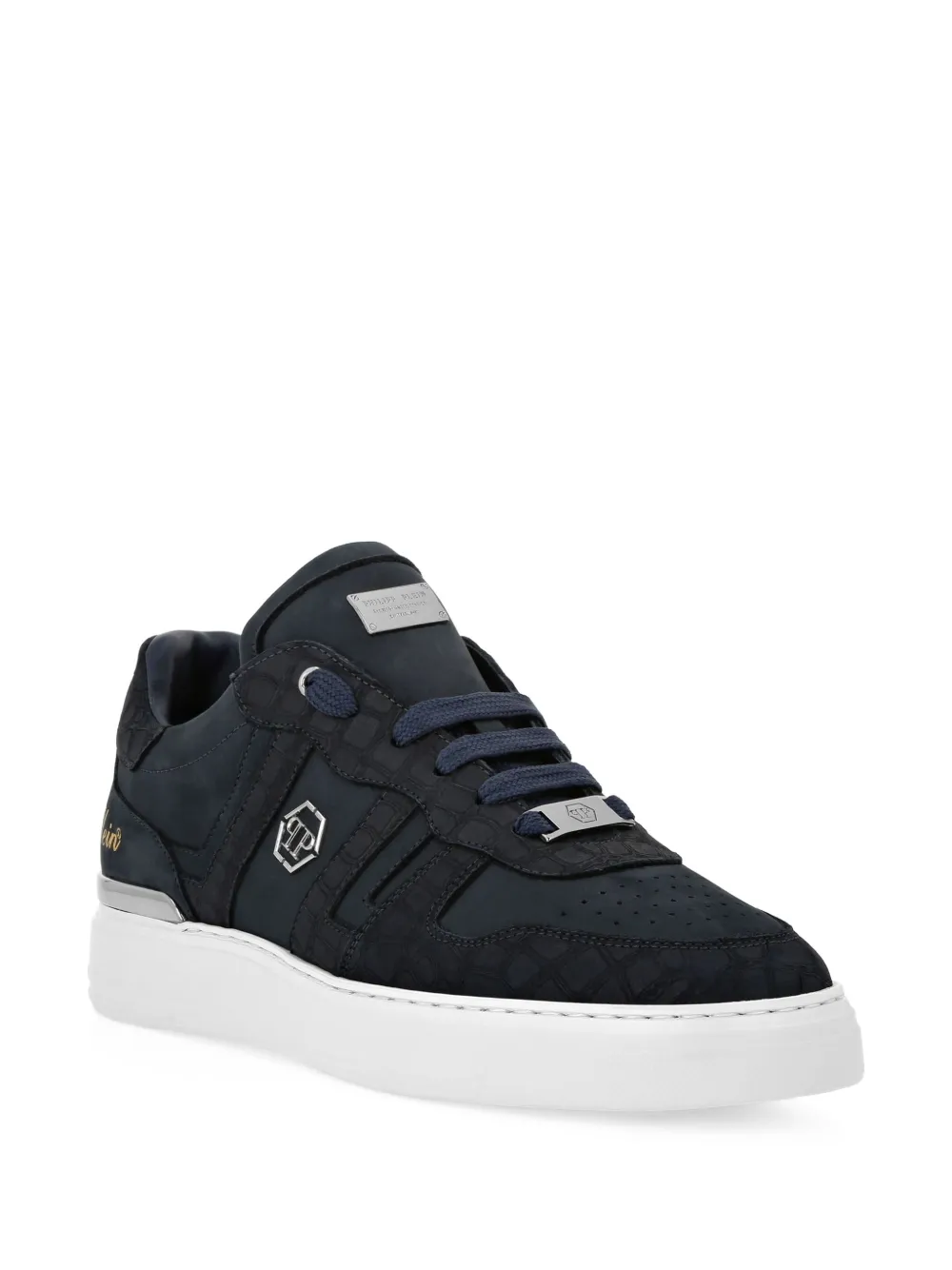Philipp Plein lace-up low-top sneakers Blue