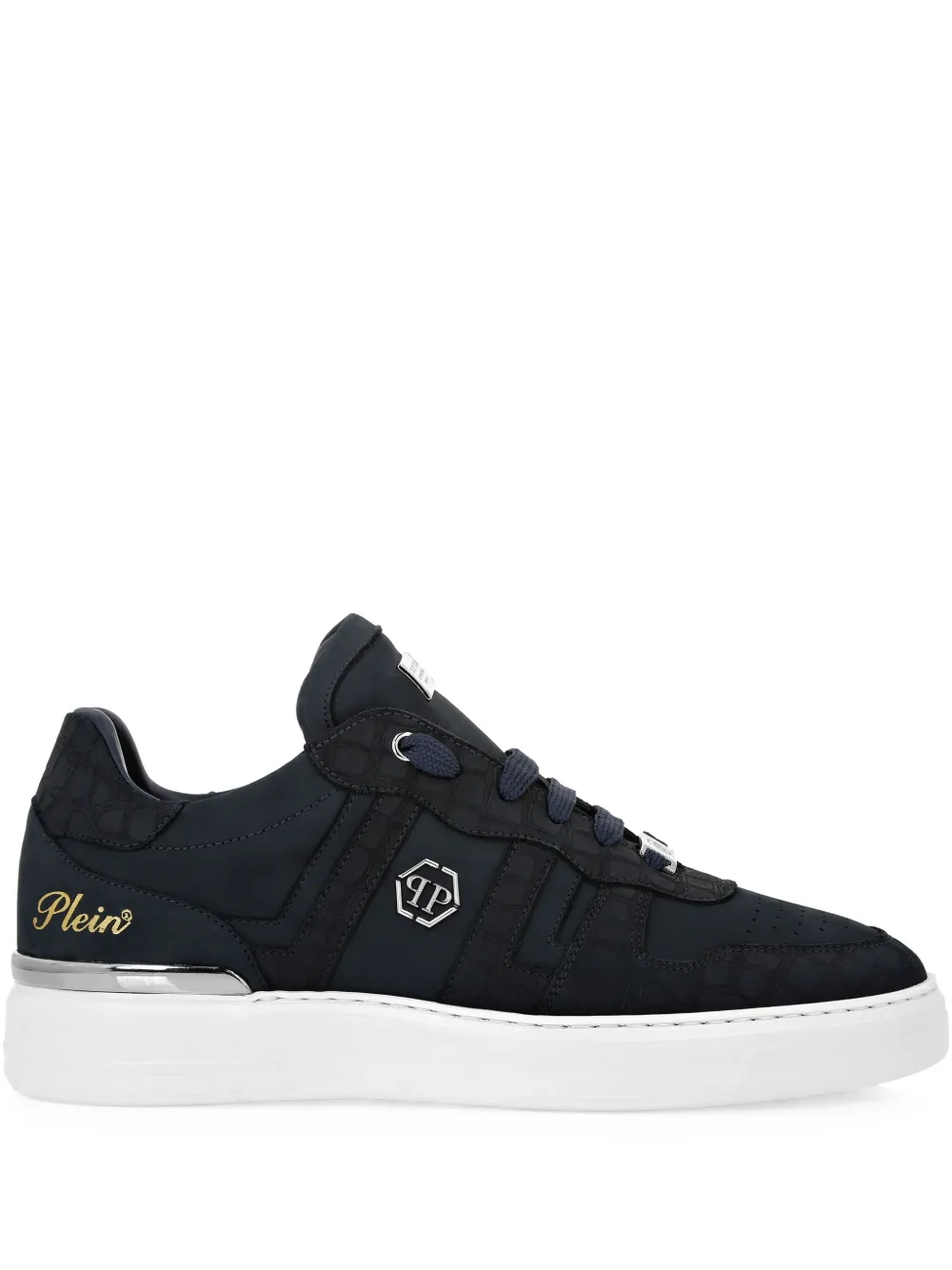 Philipp Plein lace-up low-top sneakers Blue