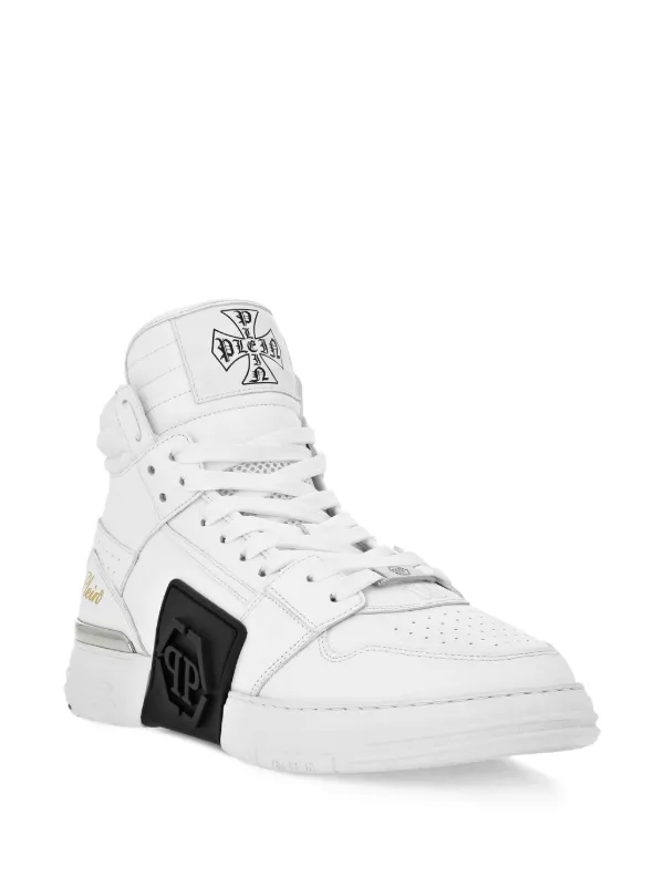 Philipp Plein Phantom Kicks high-top Sneakers White FARFETCH IN