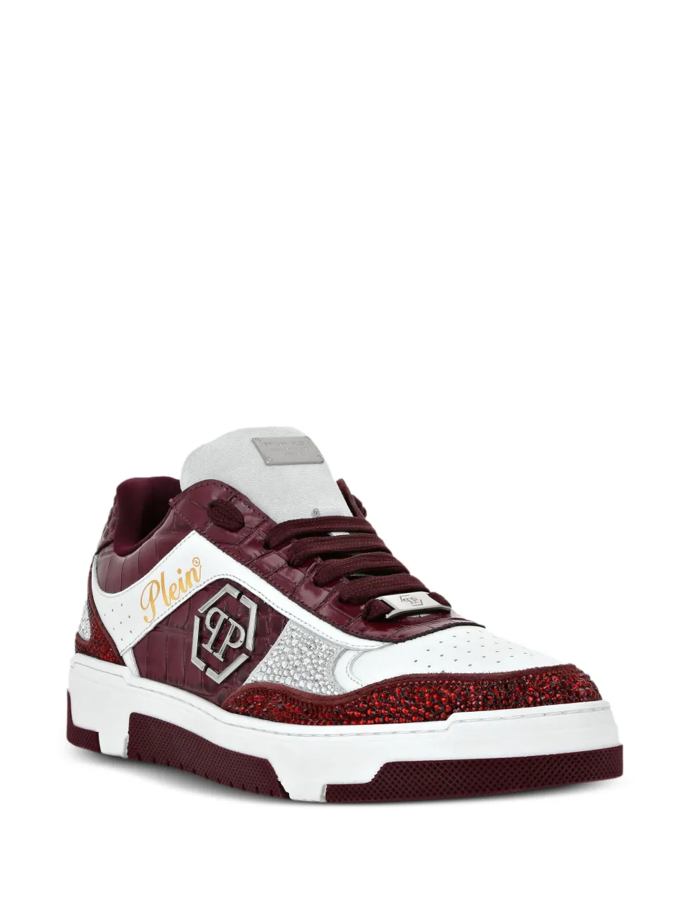 Philipp Plein Mix crocodile-effect sneakers | Low-Tops | Image 2