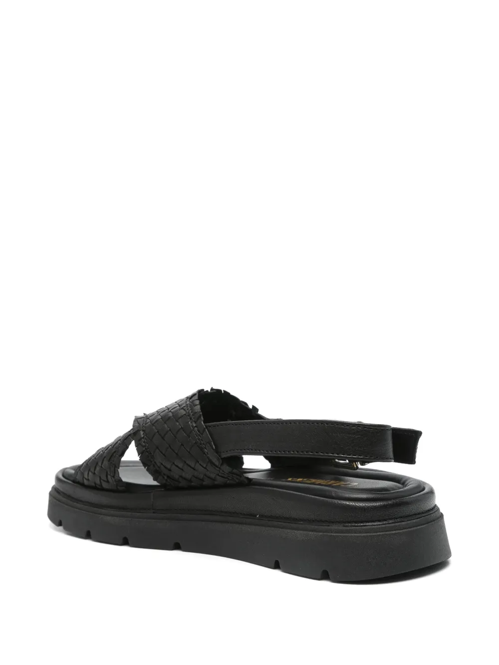 Carmens Leren sandalen Zwart