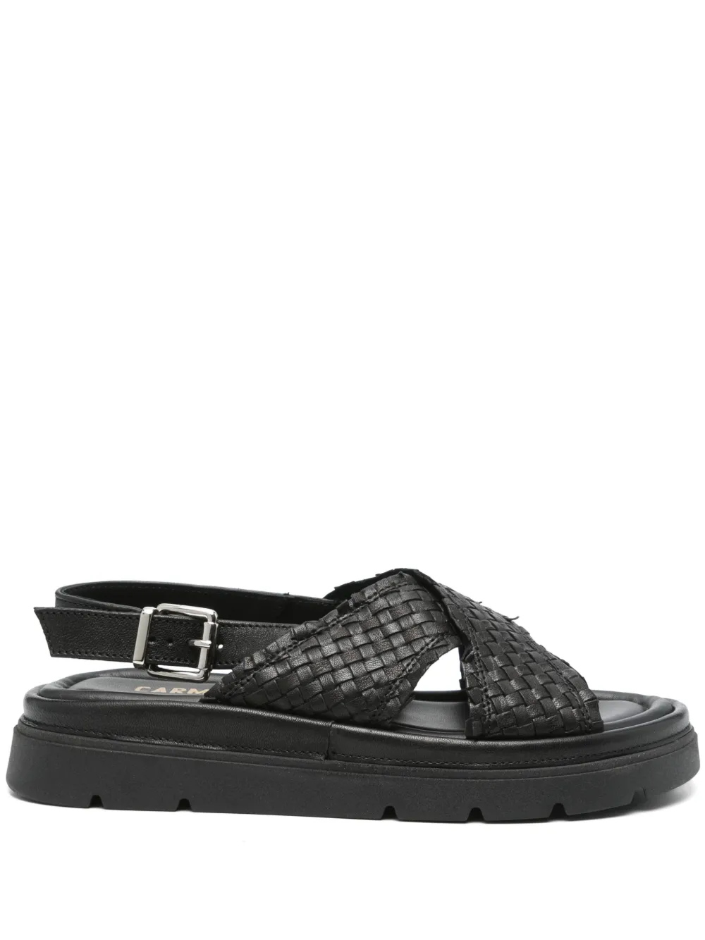 Carmens leather sandals Zwart