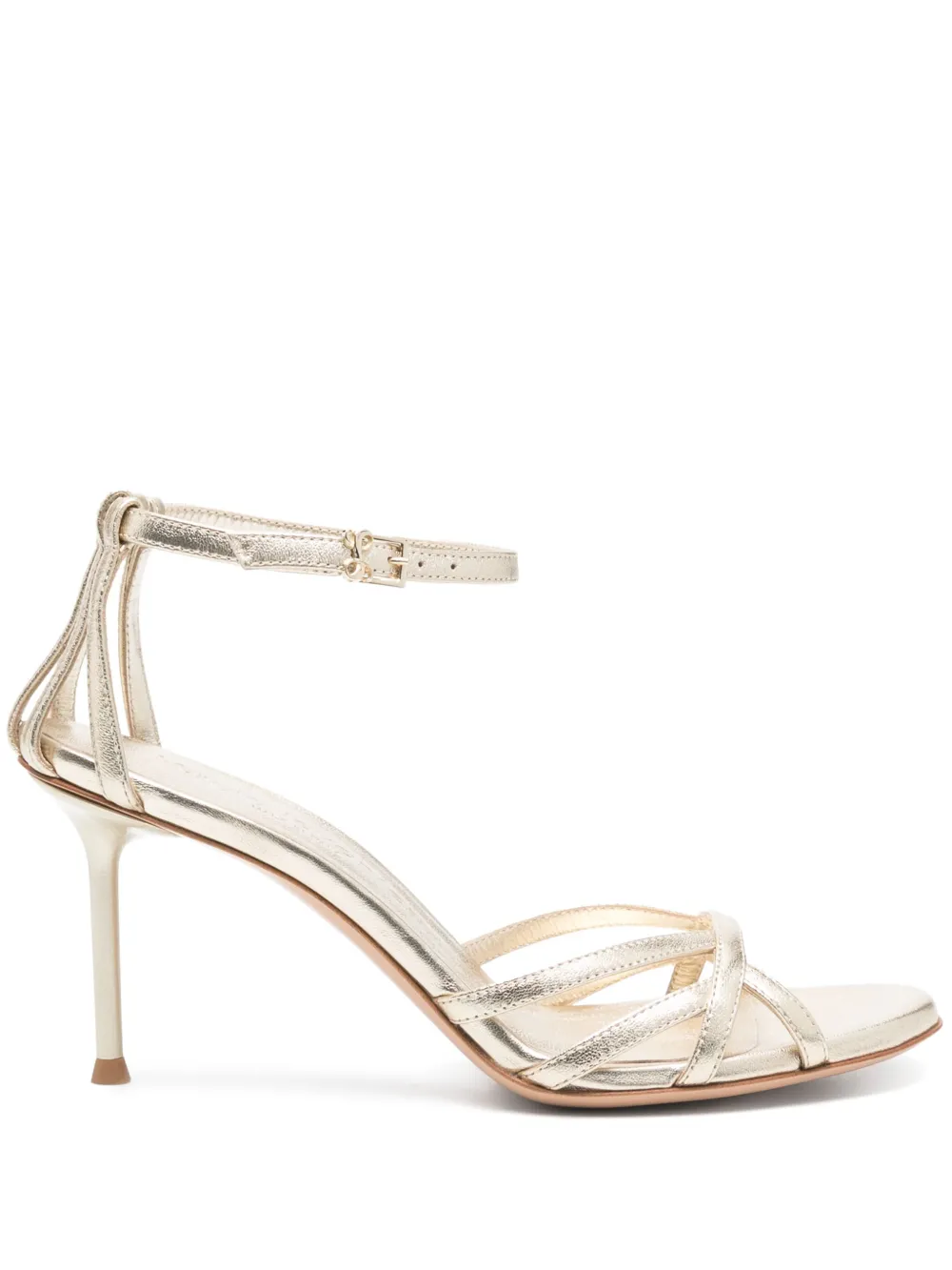 Sergio Levantesi 70mm Gemma sandals Gold