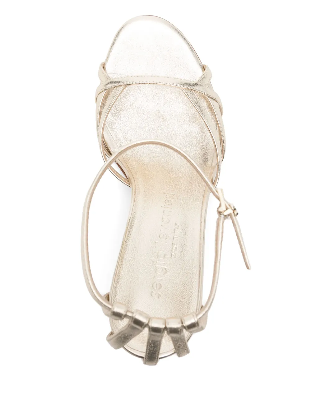 Sergio Levantesi 70mm Gemma sandals Gold