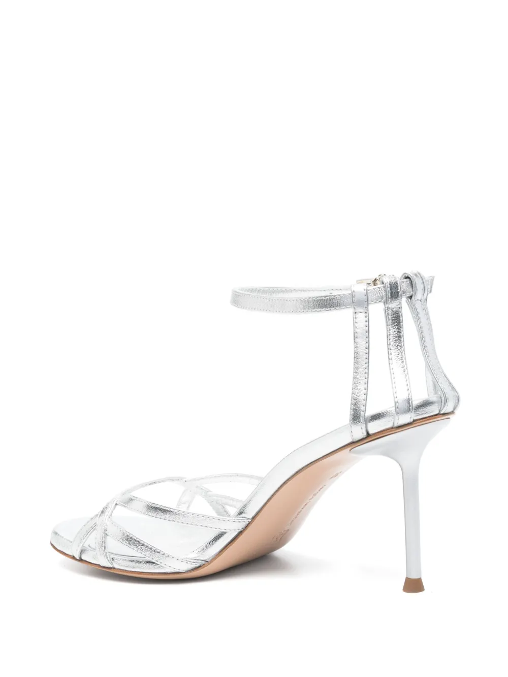 Sergio Levantesi 80mm Gemma sandals Silver