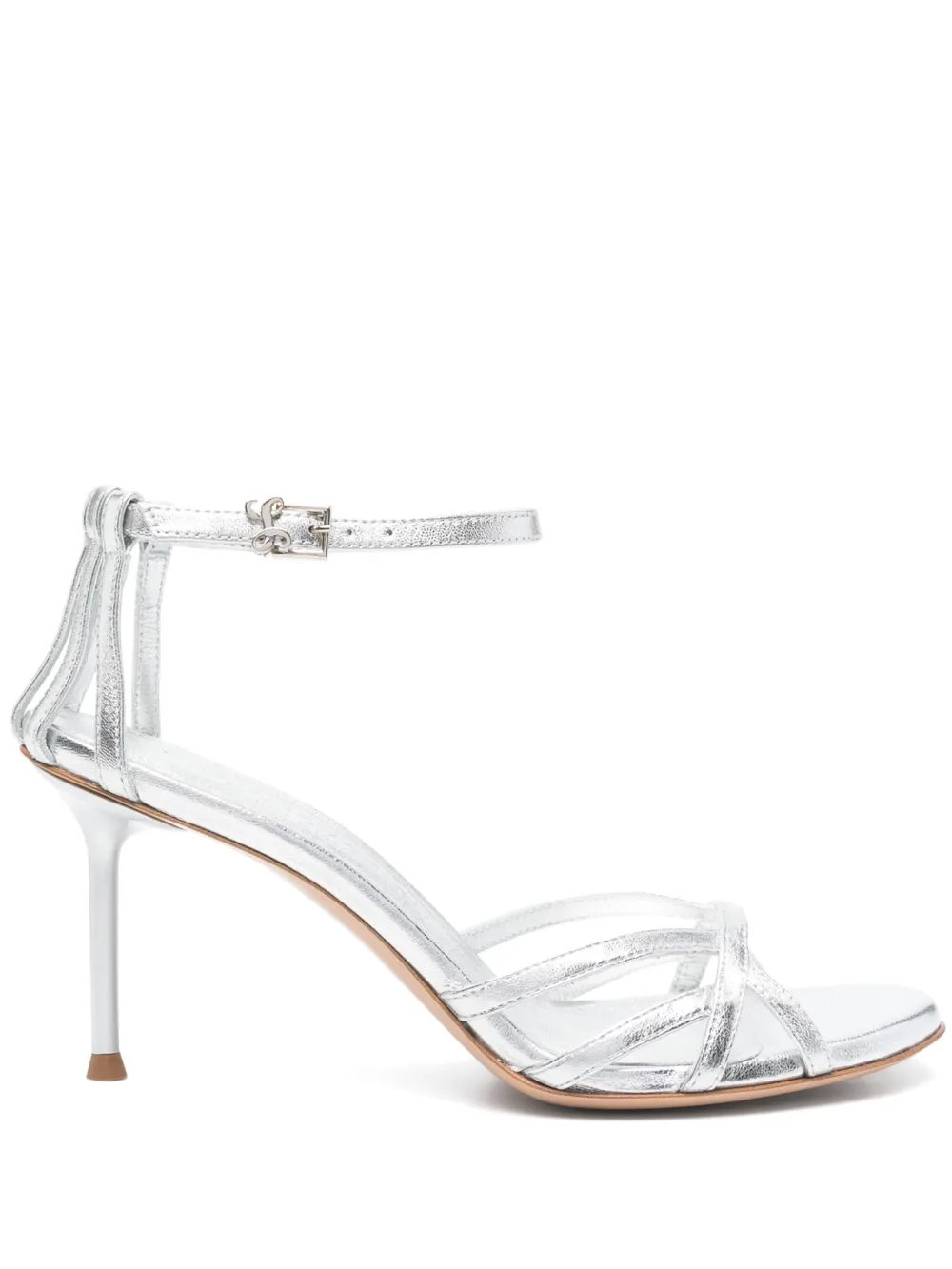 Sergio Levantesi 80mm Gemma sandals Silver