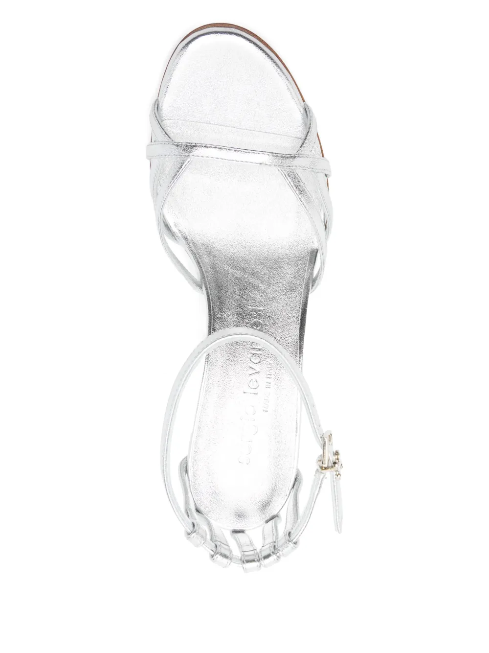 Sergio Levantesi 80mm Gemma sandals Silver