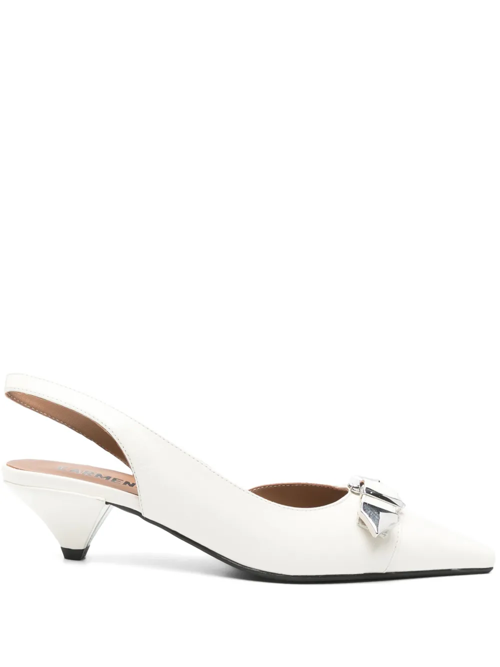 Carmens 50mm Demi Side pumps Neutrals