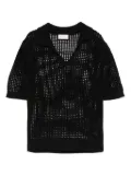 MC2 Saint Barth openwork top - Black