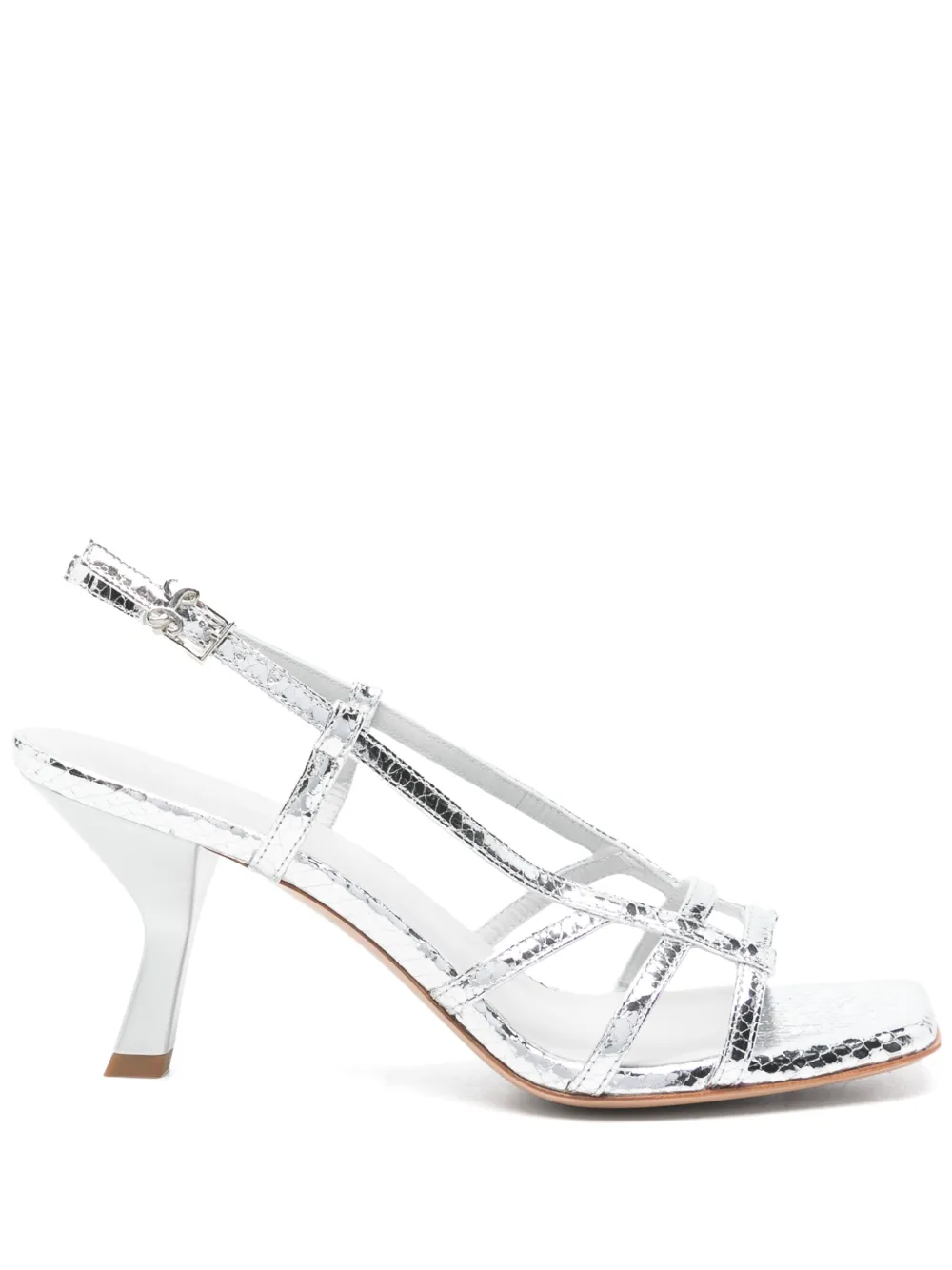 Sergio Levantesi 75mm Ivana sandals Silver