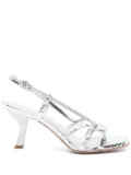 Sergio Levantesi 75mm Ivana sandals - Silver